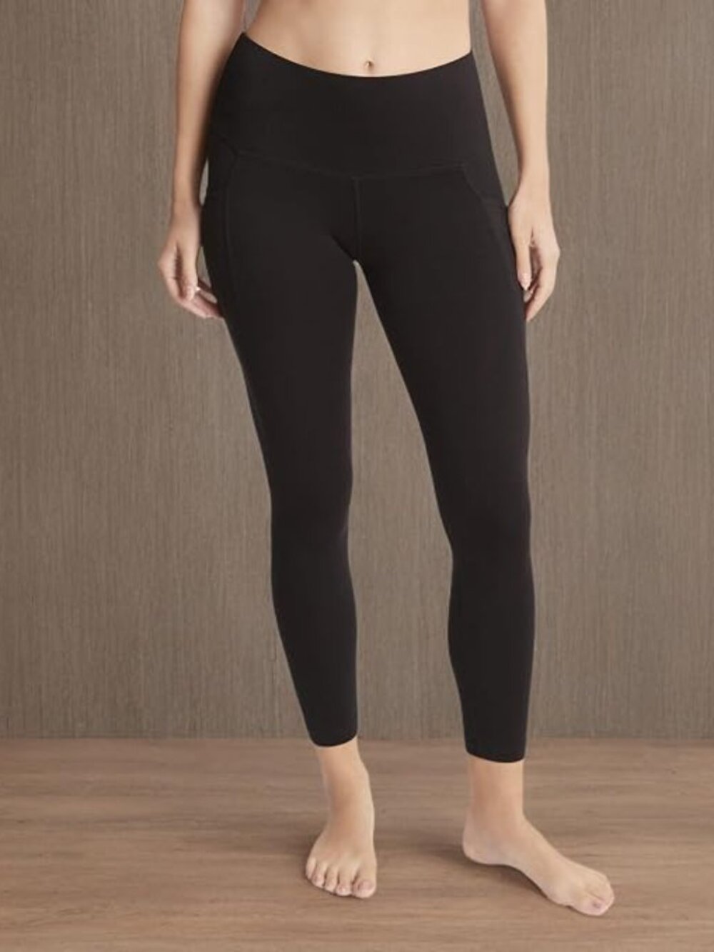 NEW! Jockey Women's Cotton Stretch 7/8 Legging with Side Pocket Size Medium